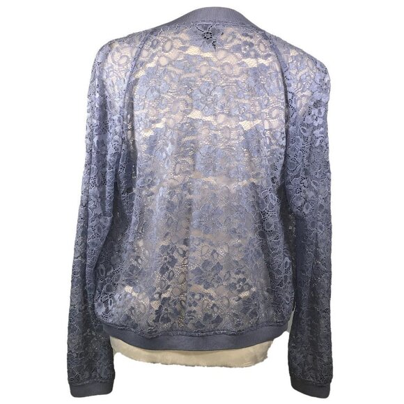 I.N. STUDIO (M) Lavender lace zip jacket - Picture 2 of 5